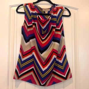 MK Multi Chevron Print Blouse